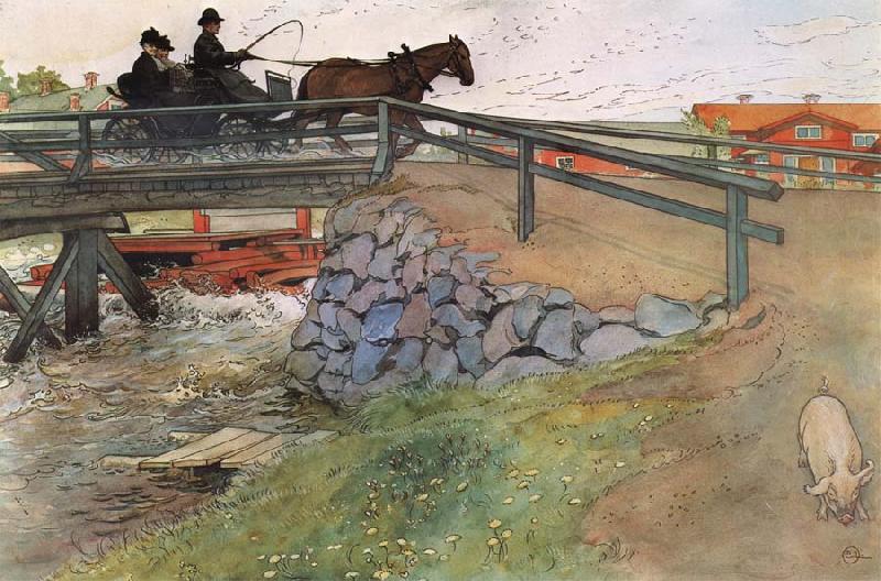 Carl Larsson The Bridge oil painting image